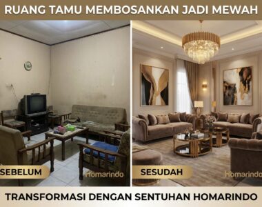Ruang Tamu Membosankan Menjadi Mewah
