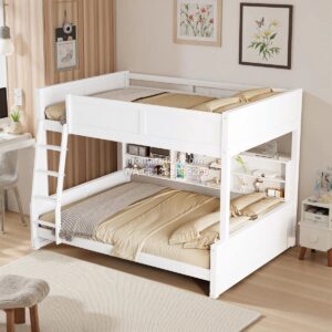 Tempat Tidur Anak Tingkat Minimalis Dengan Rak Penyimpanan