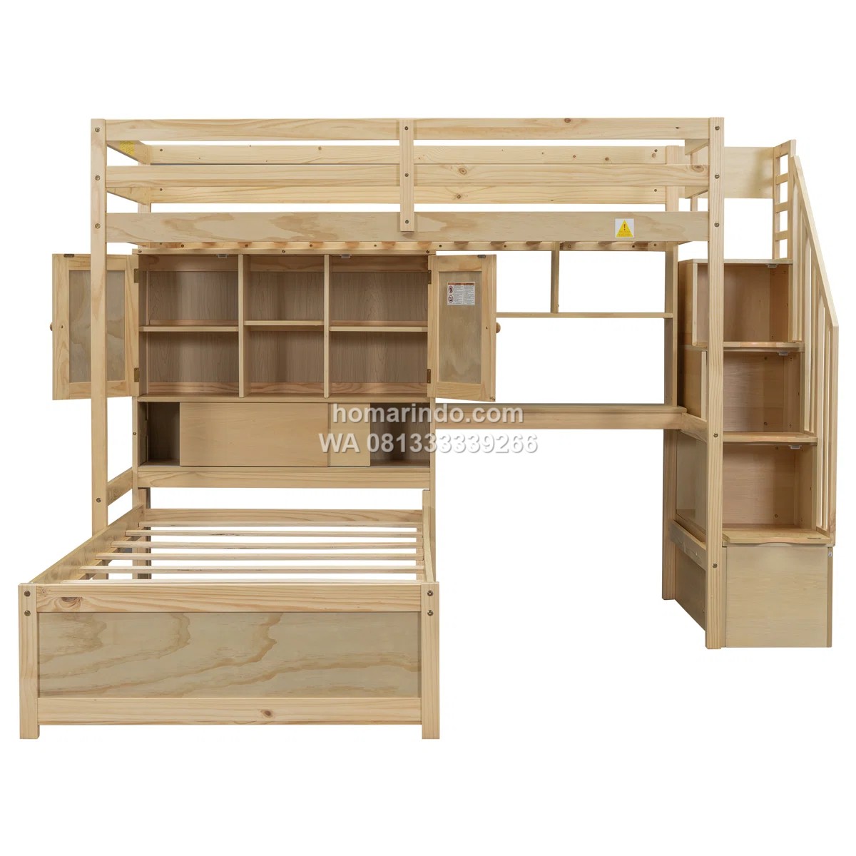 Tempat Tidur Susun Dengan Meja Belajar Dan Tempat Penyimpanan 3 Tempat Tidur Susun Dengan Meja Belajar Dan Tempat Penyimpanan