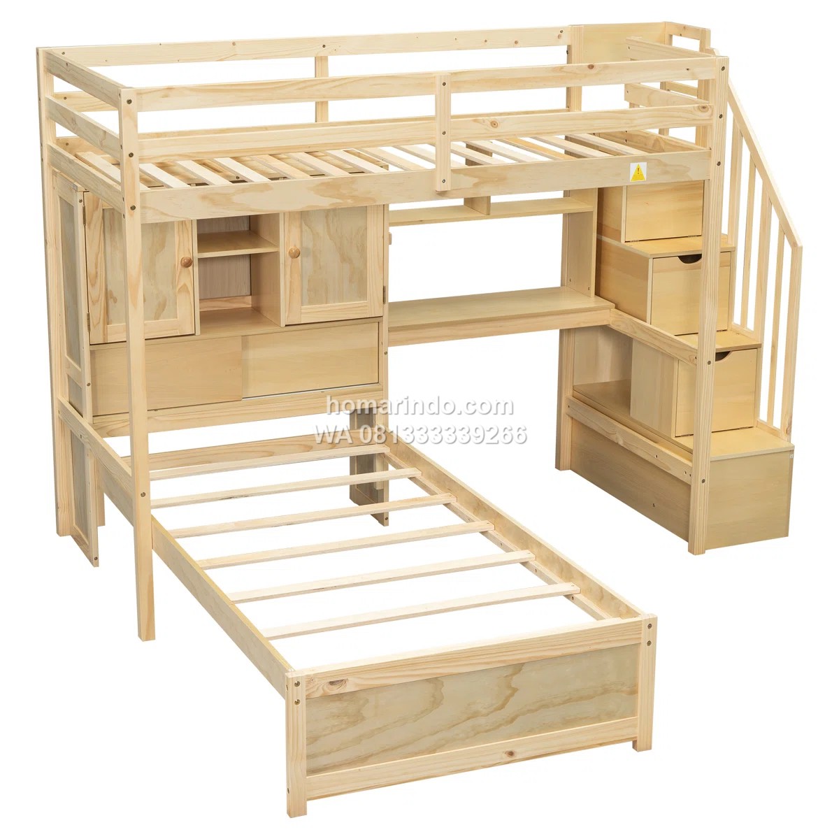 Tempat Tidur Susun Dengan Meja Belajar Dan Tempat Penyimpanan 4 Tempat Tidur Susun Dengan Meja Belajar Dan Tempat Penyimpanan