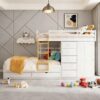 Tempat Tidur Tingkat Minimalis Dengan 7 Laci dan Tempat Penyimpanan