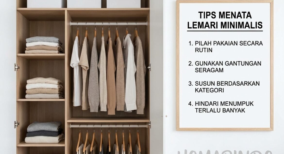 Tips Menata Lemari Pakaian Minimalis
