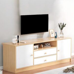 Bufet TV Minimalis HPL 2 Laci Desain Modern