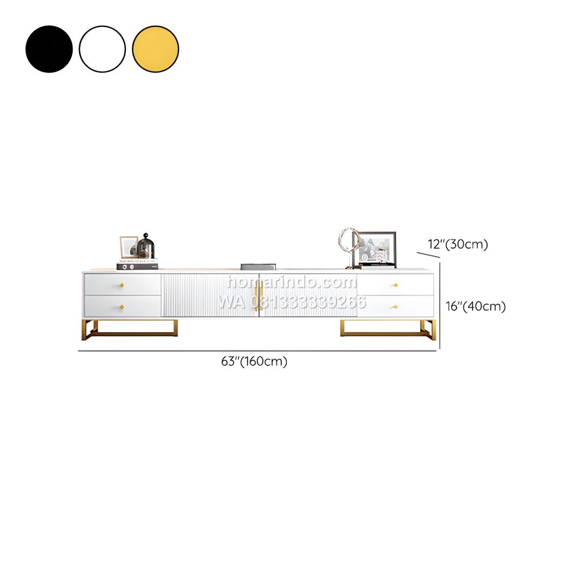 Bufet TV Minimalis Modern Terbaru Warna Putih 3 Bufet TV Minimalis Modern Terbaru Warna Putih