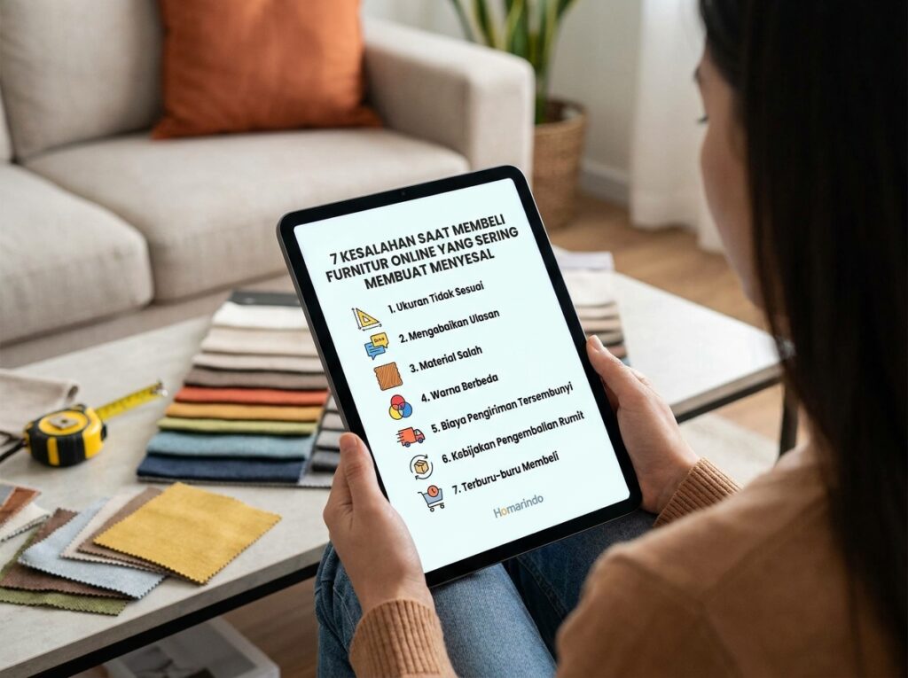 7 Kesalahan Membeli Furniture Online yang Sering Bikin Menyesal 1 Kesalahan Membeli Furniture Online