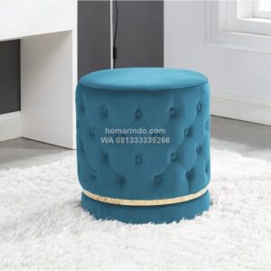 Kursi Meja Rias Stool Bulat Desain Modern