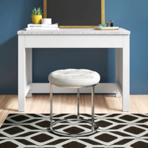 Kursi Stool Meja Rias Kaki Stainless Elegan
