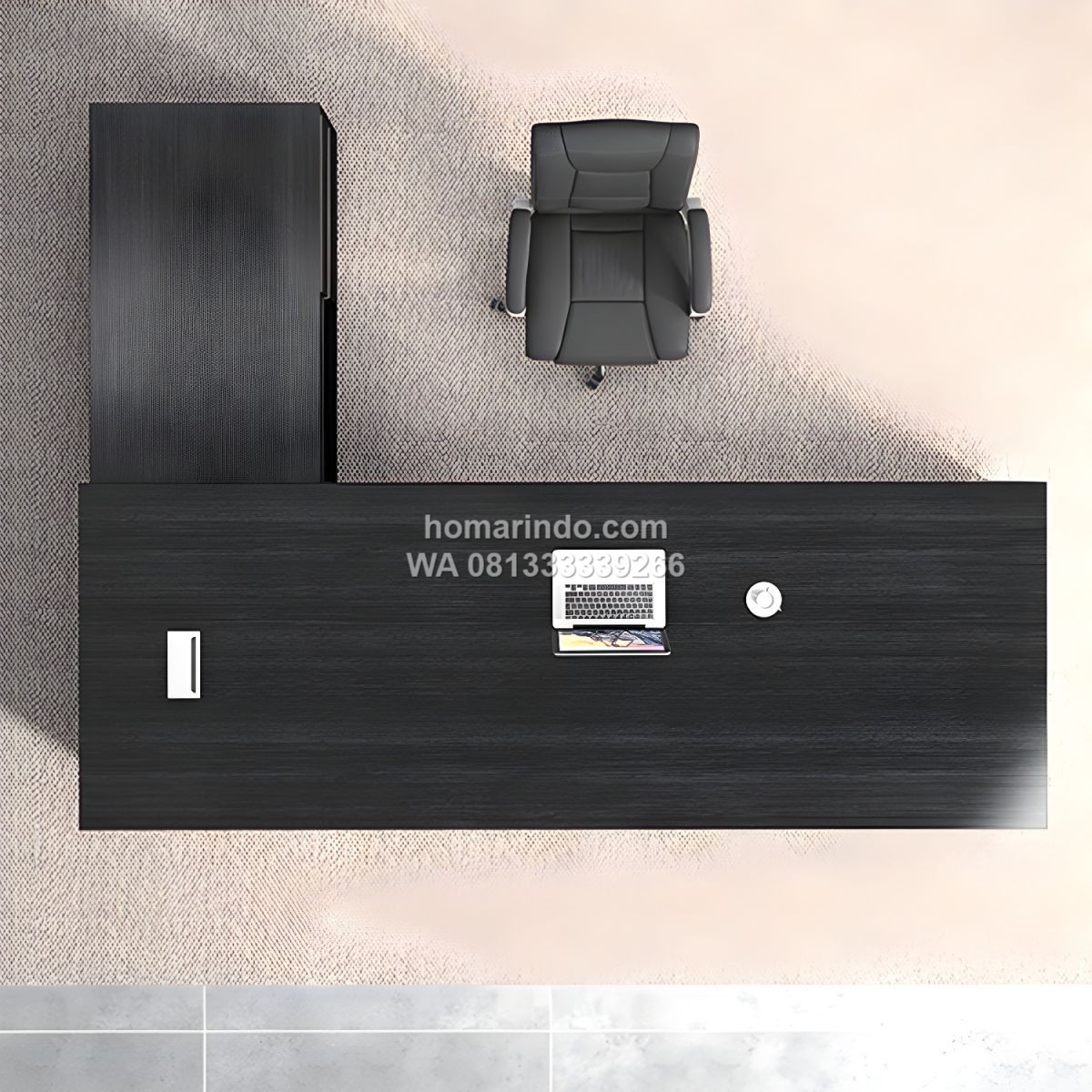 Meja Direktur HPL Minimalis Modern L Shape Mewah 2 Meja Direktur HPL Minimalis Modern L Shape Mewah