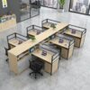 Meja Kerja Partisi Desain Minimalis Modern Dengan Penyimpanan