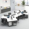 Meja Partisi 6 Staff Desain Minimalis Modern Terbaru