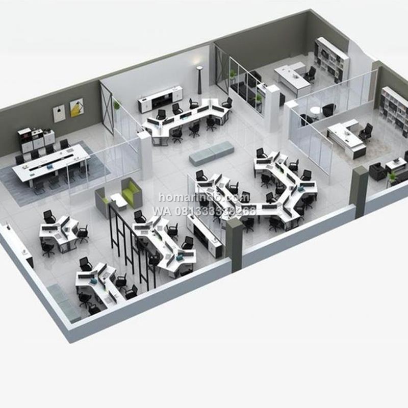 Meja Partisi 6 Staff Desain Minimalis Modern Terbaru 3 Meja Partisi 6 Staff Desain Minimalis Modern Terbaru