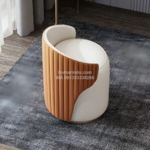 Pouf Stool Bulat Meja Rias Modern