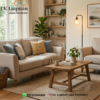 Set Sofa Ruang Tamu Scandinavian Aesthetic – Seri Jati Alami