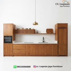 Kitchen Set Jati Minimalis Japandi Premium Custom