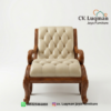 Kursi Malas Lounger Klasik Jati Premium Chesterfield