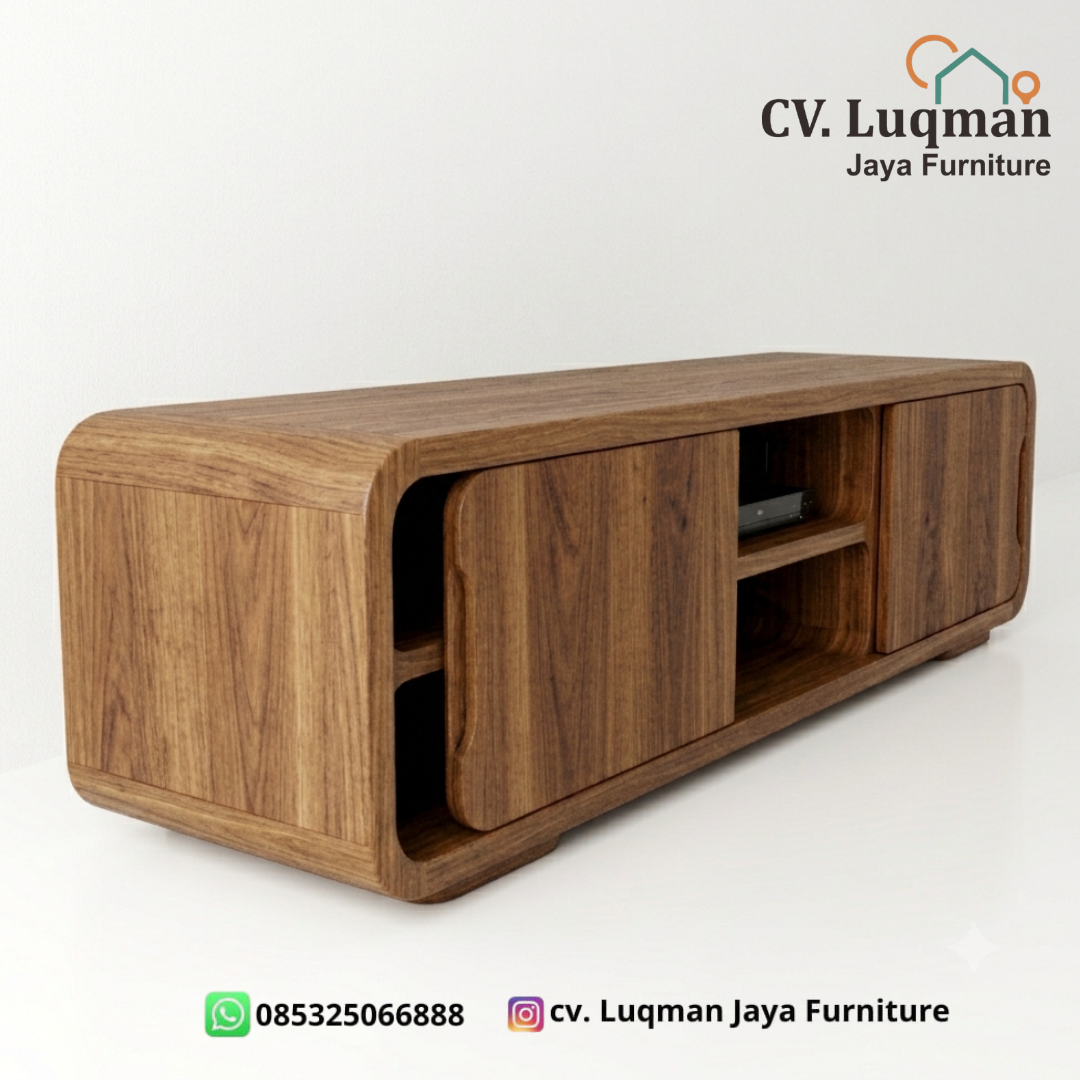 Meja TV Buffet Jati Minimalis Retro Premium