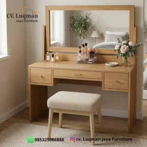 Meja Rias Minimalis Modern Jati Premium – CV. Luqman Jaya Furniture