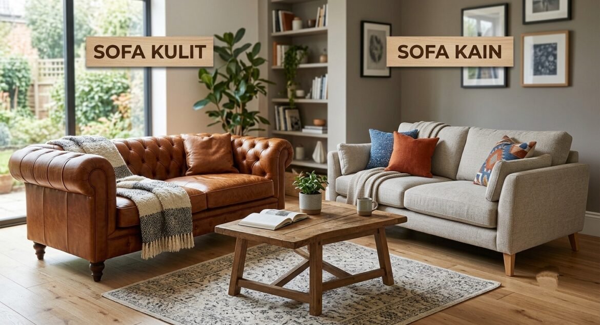 Sofa Kain vs. Sofa Kulit: Mana yang Lebih Cocok untuk Rumah Anda?
