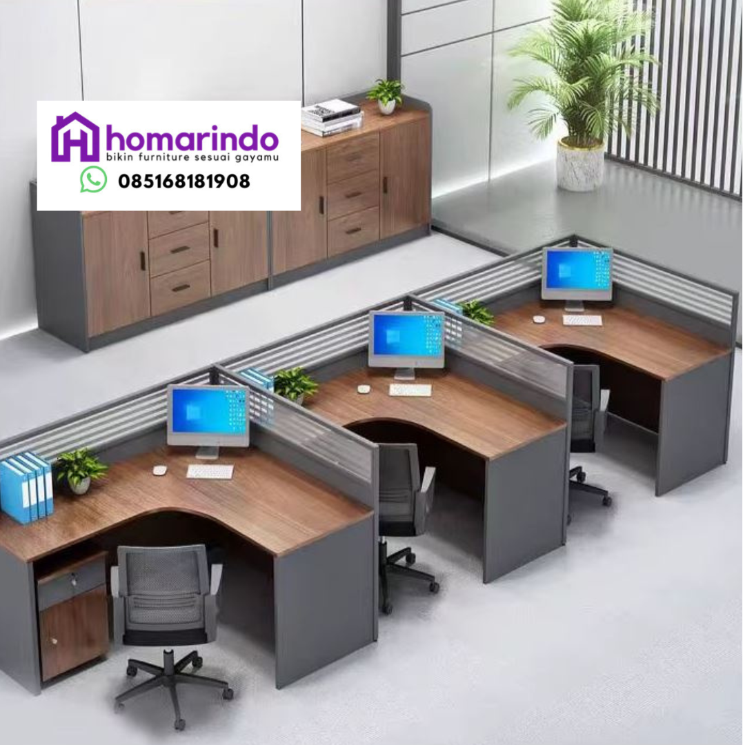Meja Partisi Kantor Minimalis Modern
