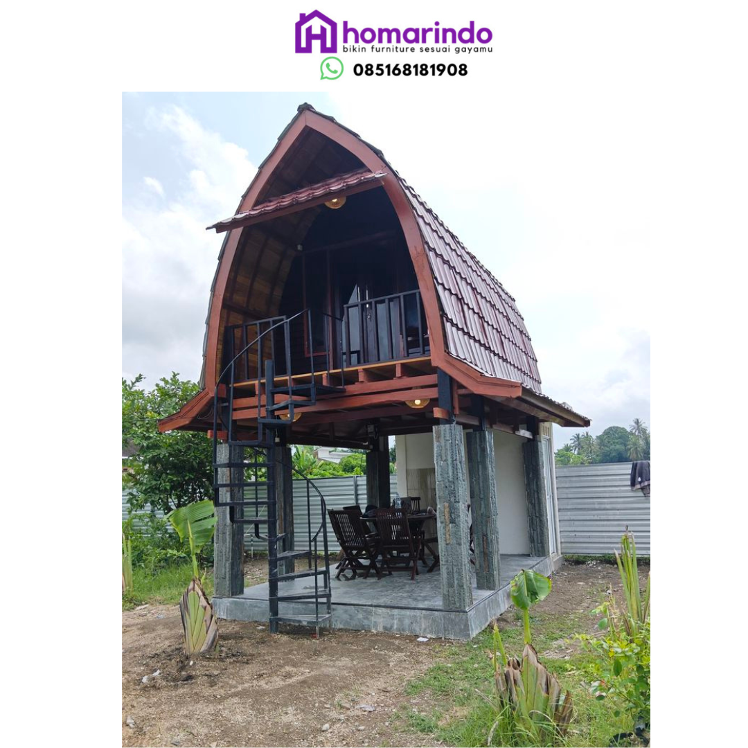Rumah Lumbung Kayu Jati Karya Jepara
