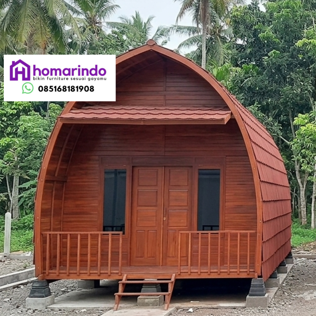 Rumah Lumbung Simple Kayu Jati