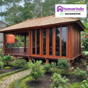 Rumah Kayu Jati Minimalis