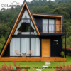 Hunian Kayu Jati Modern Model Segitiga Eksklusif