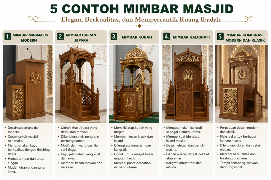 Contoh Mimbar Masjid