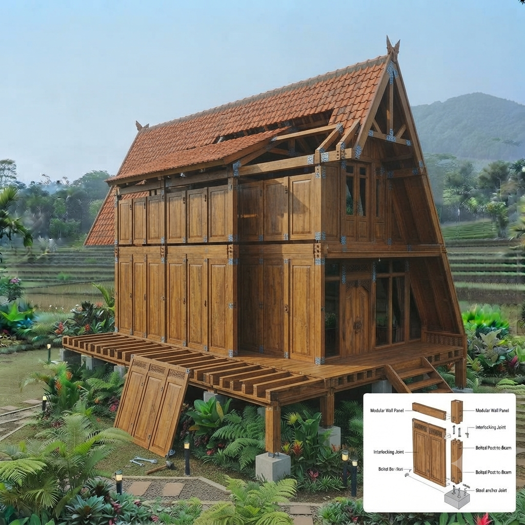 Membangun Rumah Kayu Jati: 4 Alasan Mengapa Ini Investasi Masa Depan Terbaik 3 Gemini Generated Image bobrr6bobrr6bobr