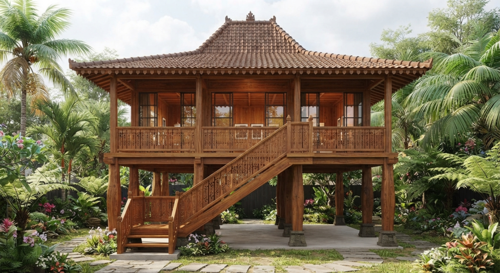5 Alasan Utama Mengapa Rumah Panggung Kayu Jati Adalah Investasi Hunian Terbaik 5 Gemini Generated Image ylimebylimebylim
