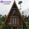 Rumah Segitiga Kayu Jati