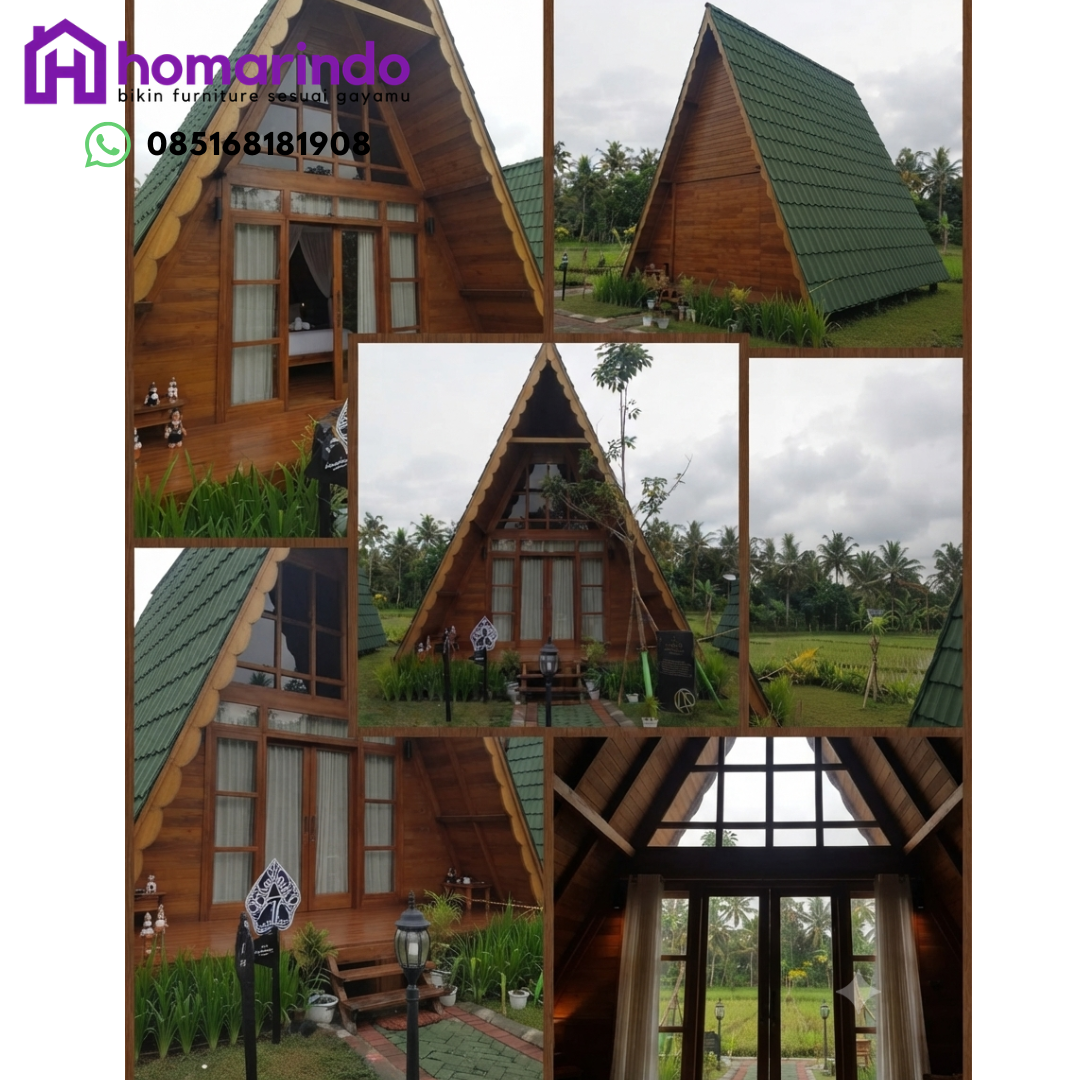 Rumah Segitiga Kayu Jati Rumah Segitiga Kayu Jati