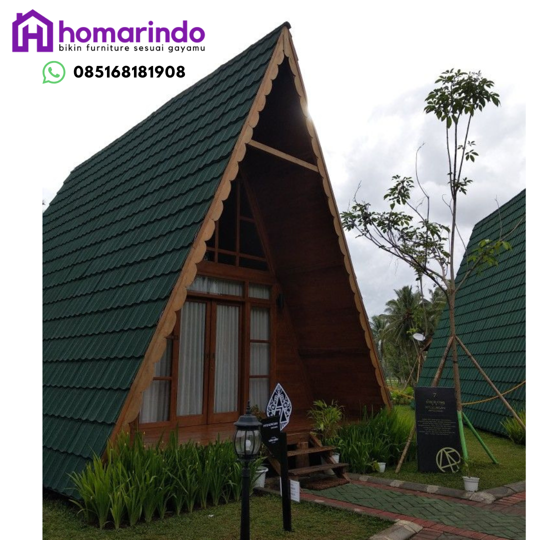 Rumah Segitiga Kayu Jati Rumah Segitiga Kayu Jati