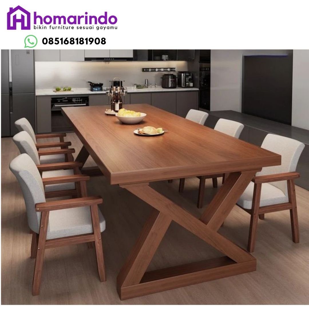 Meja Makan Kayu Jati TPK