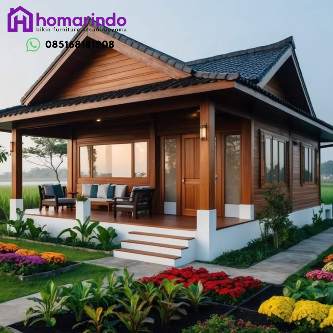Limasan Kayu Jati Modern Minimalis