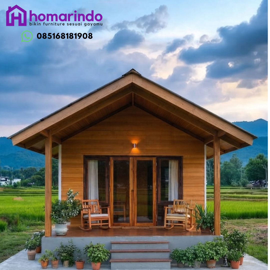 Rumah Kayu Jati Minimalis