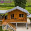 Rumah Panggung Minimalis Kayu Jati Perhutani