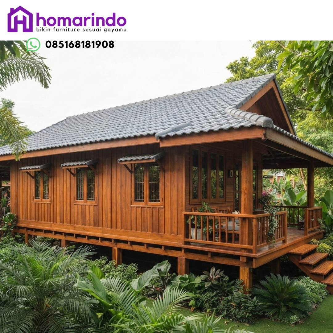 Rumah Gladak Kayu Jati Minimalis Rumah Gladak Kayu Jati Minimalis
