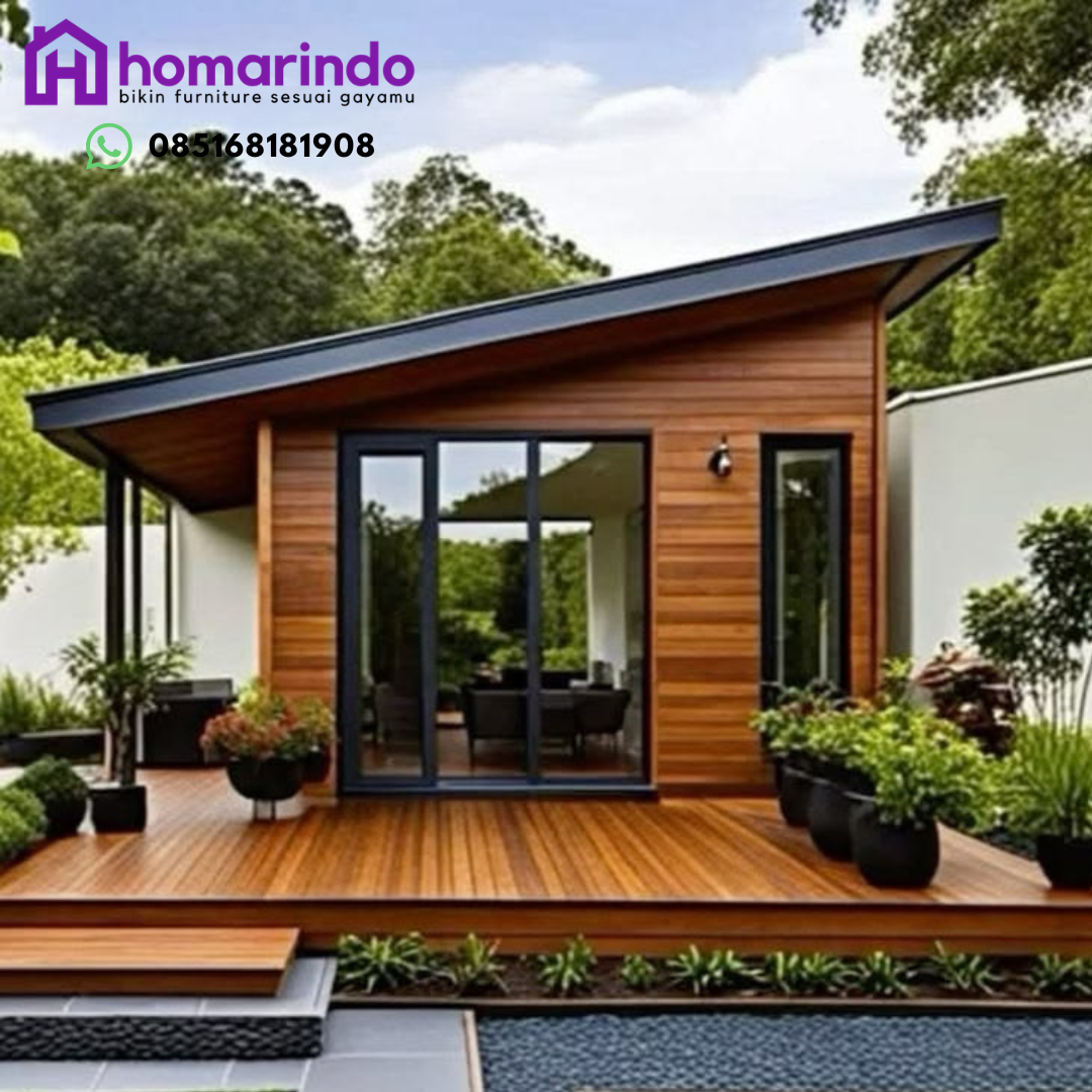 Rumah Glamping Mewah Kayu Jati