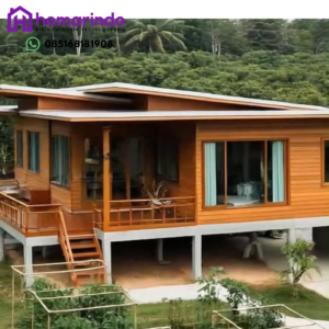 Rumah Panggung Kayu Jati Mewah