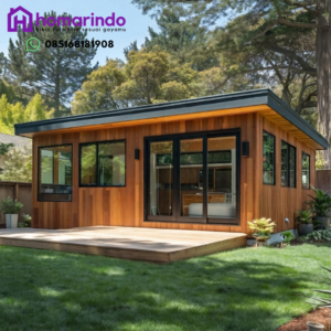 Rumah Kayu Jati Modern Minimalis