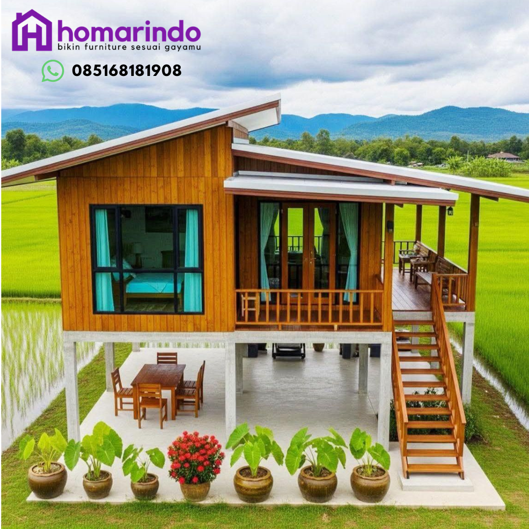 Rumah Panggung Kayu Jati Eksklusif