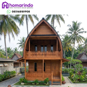 Rumah Lumbung Kayu Jati 2 Lantai