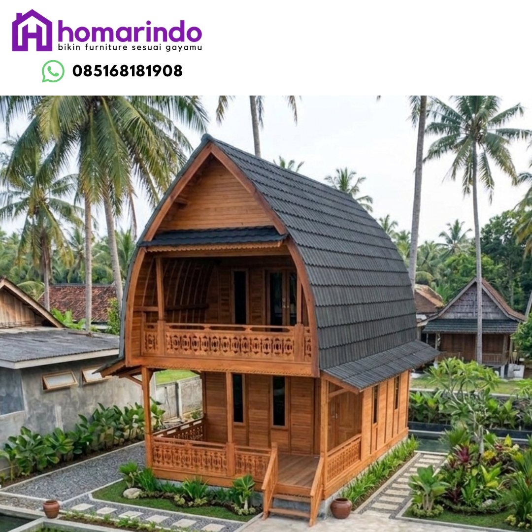 Rumah Lumbung Kayu Jati 2 Lantai Rumah Lumbung Kayu Jati 2 Lantai