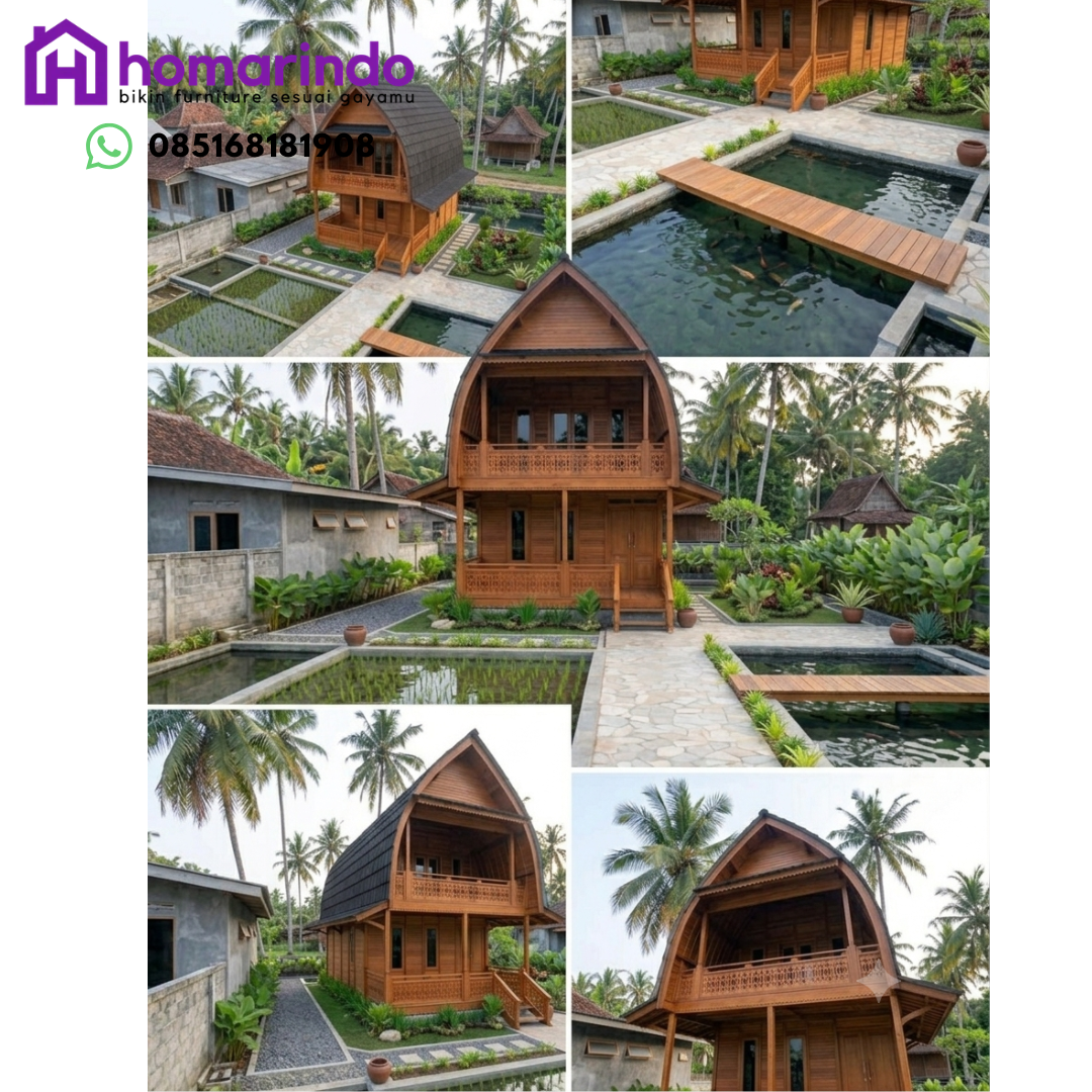 Rumah Lumbung Kayu Jati 2 Lantai Rumah Lumbung Kayu Jati 2 Lantai