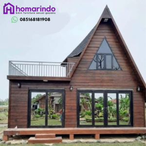 Rumah Kayu Jati Kombinasi