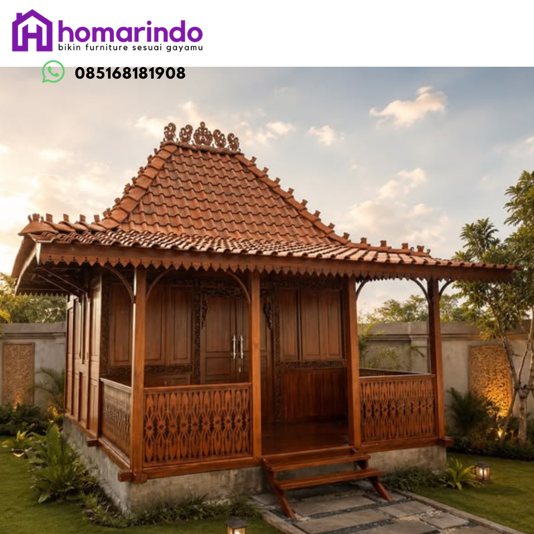 Rumah Joglo Kayu Jati Full Ukir Jepara Rumah Joglo Kayu Jati Full Ukir Jepara