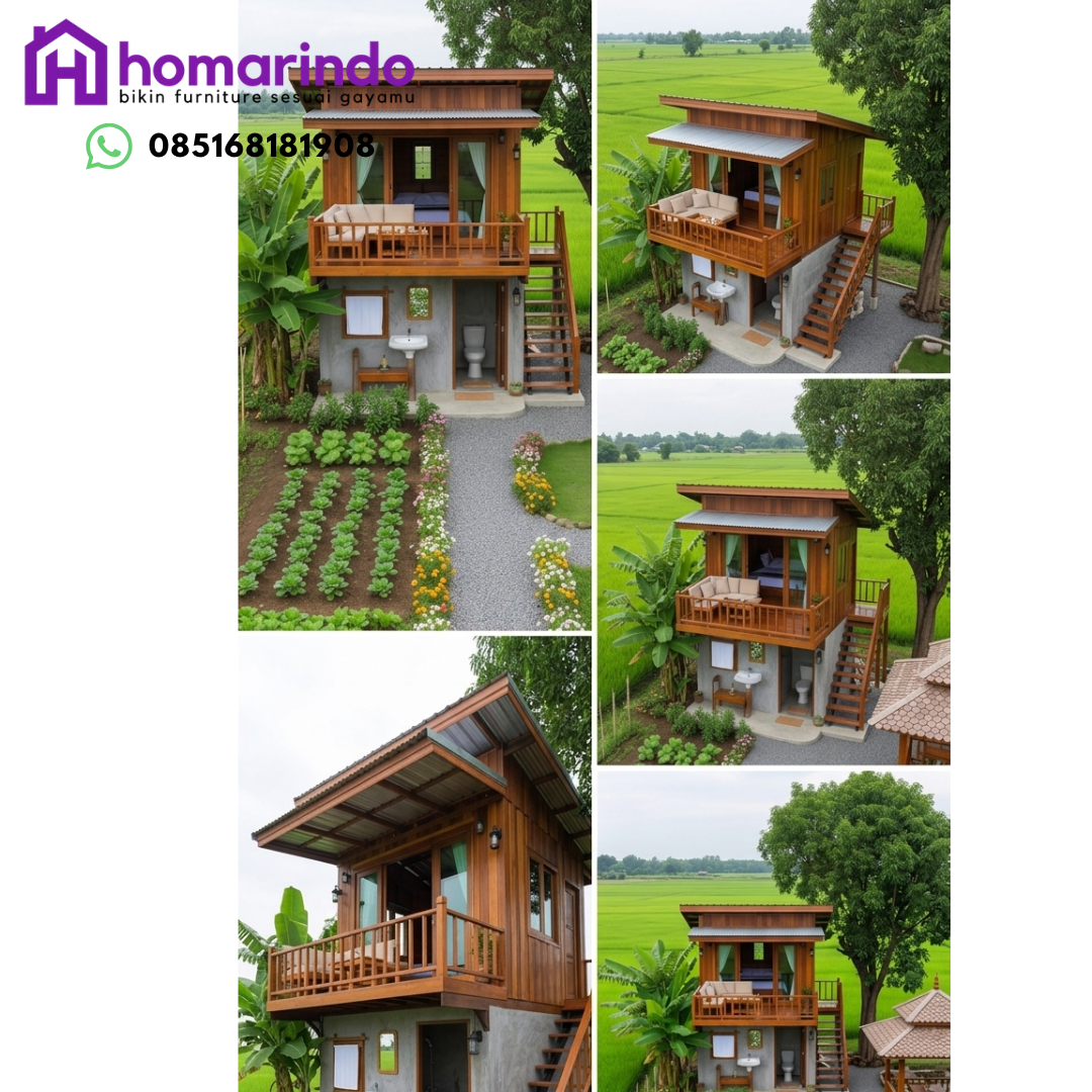 Rumah Panggung Kayu Jati Minimalis Rumah Panggung Kayu Jati Minimalis
