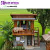Rumah Panggung Kayu Jati Minimalis