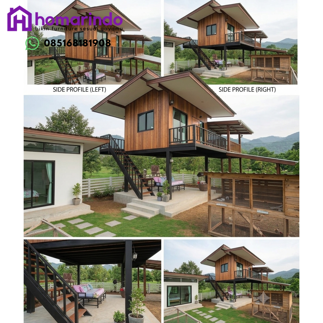 Rumah Panggung Kayu Jati Minimalis Rumah Panggung Kayu Jati Minimalis
